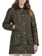 Giubbotto Barbour bower wax Donna - Oliva