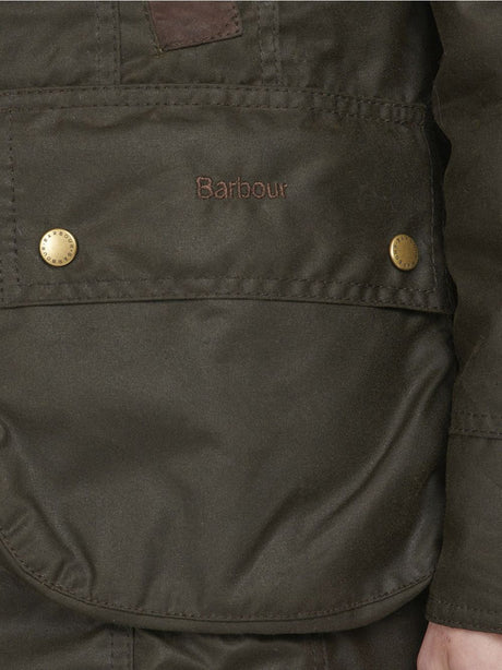 Giubbotto Barbour bower wax Donna - Oliva