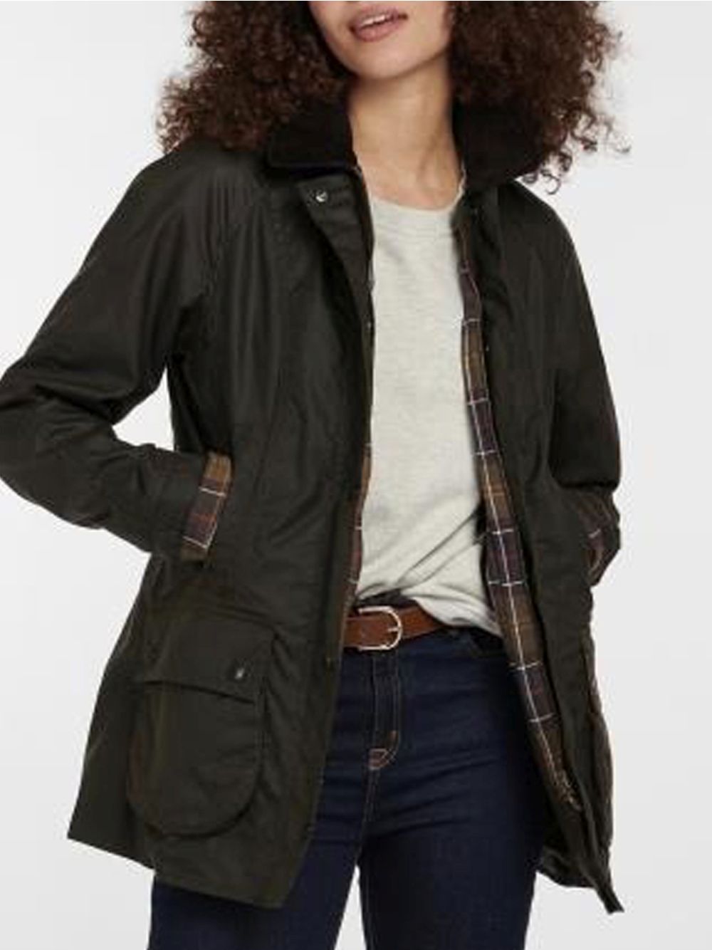 Giubbotto Barbour classic beadnell Donna - Oliva