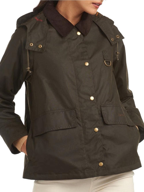 Giubbotto Barbour avon wax Donna - Verde