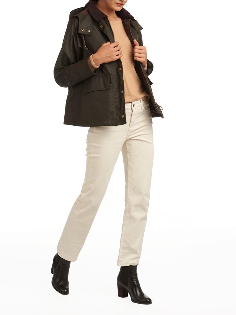 Giubbotto Barbour avon wax Donna - Verde