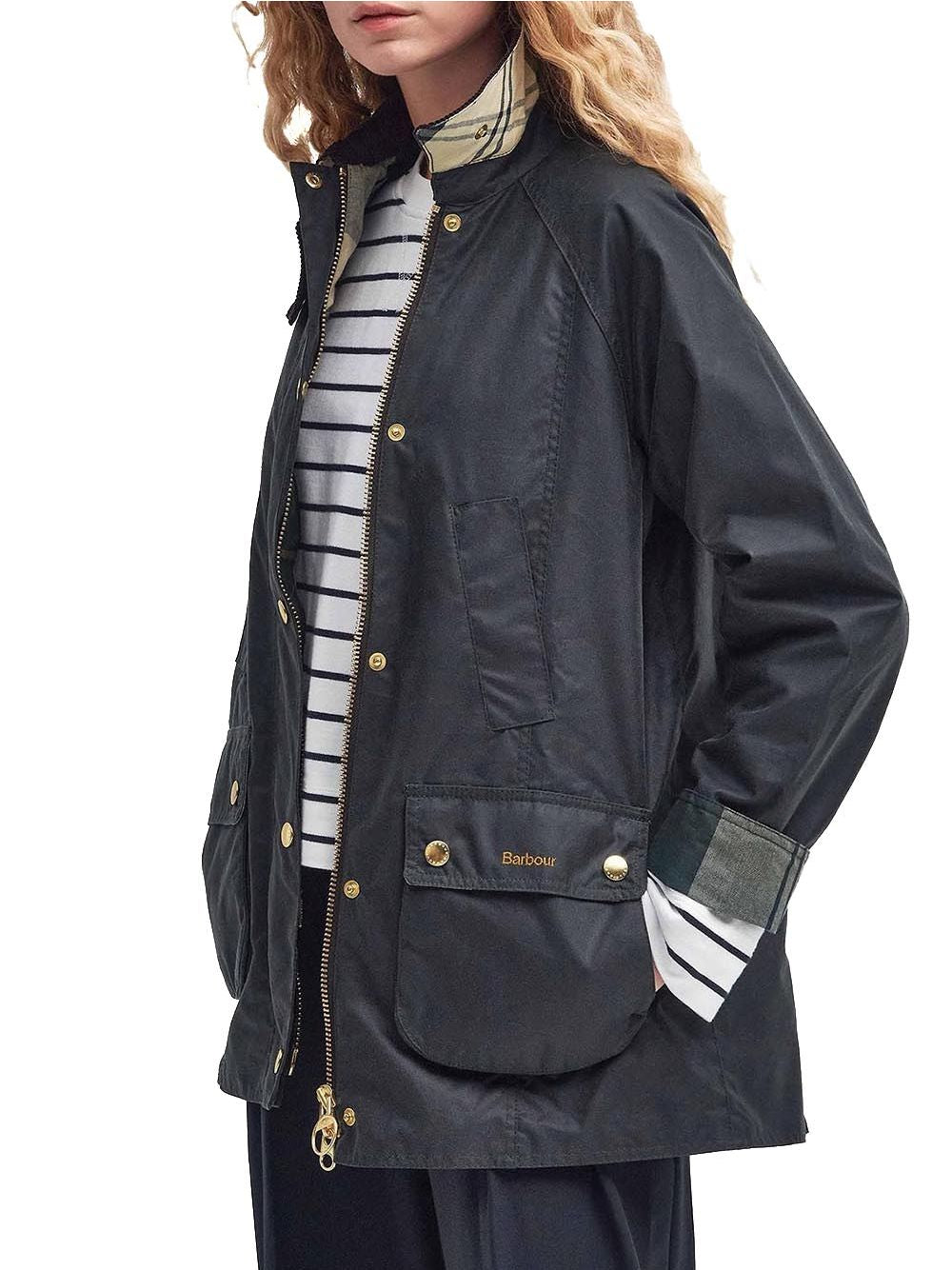 Giubbotto Barbour modern beadnell Donna - Verde