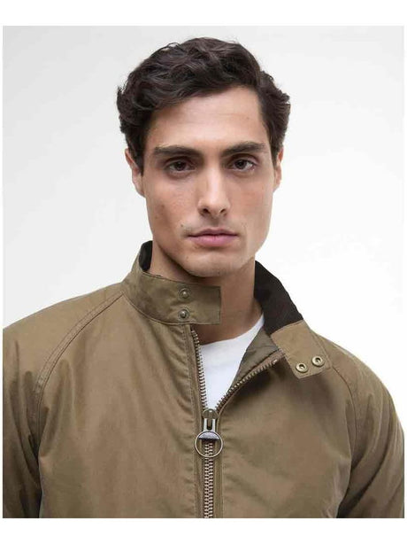 Giubbotto Barbour merchant wax Uomo - Beige
