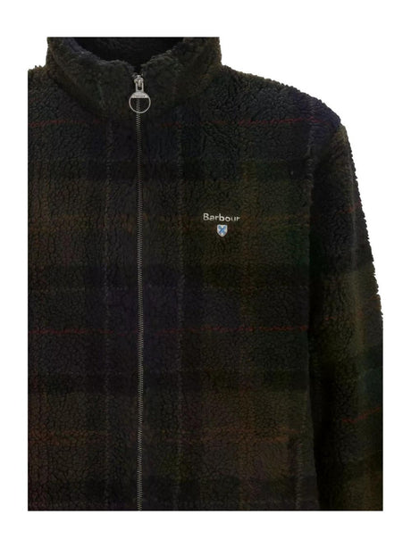 Felpa Barbour tartan fleece zip Uomo - Blu