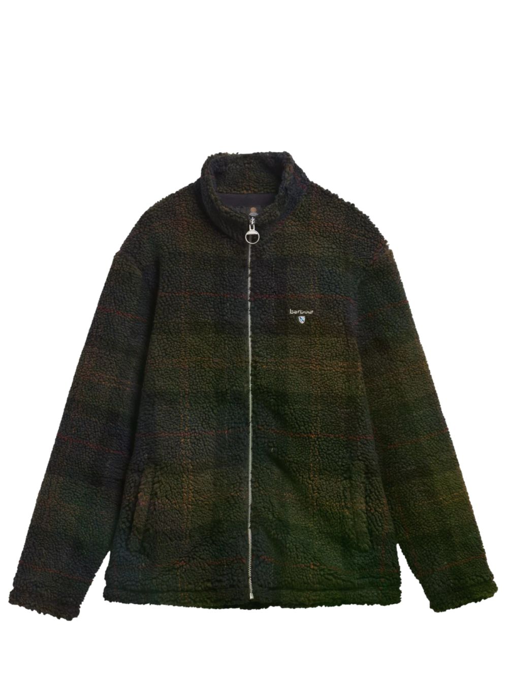Felpa Barbour tartan fleece zip Uomo - Blu