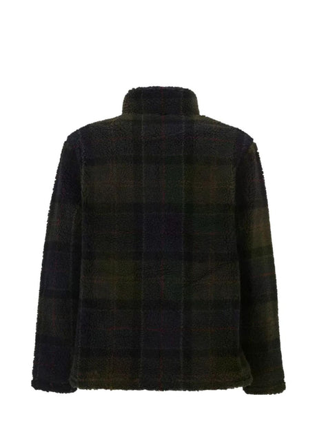 Felpa Barbour tartan fleece zip Uomo - Blu