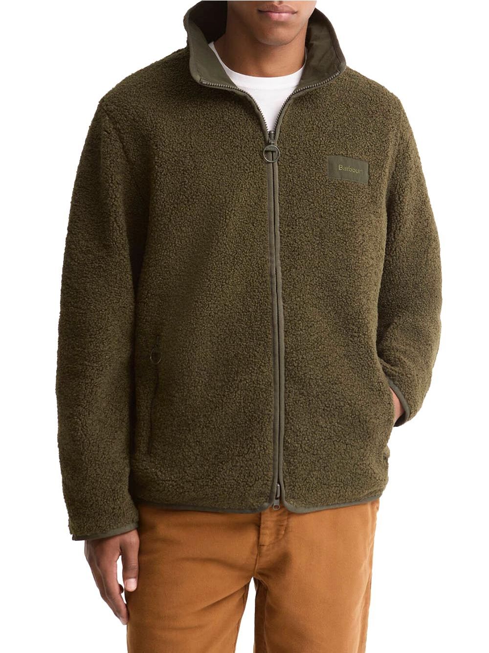 Giubbotto Barbour reversible fleece Uomo - Verde
