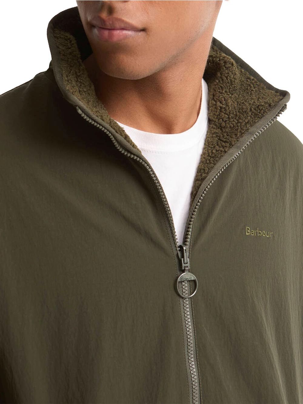 Giubbotto Barbour reversible fleece Uomo - Verde