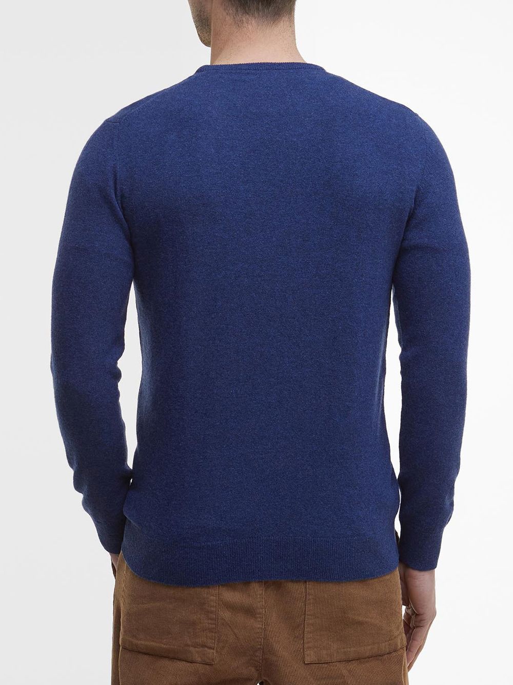 Pullover Barbour essential l/wool Uomo - Blu