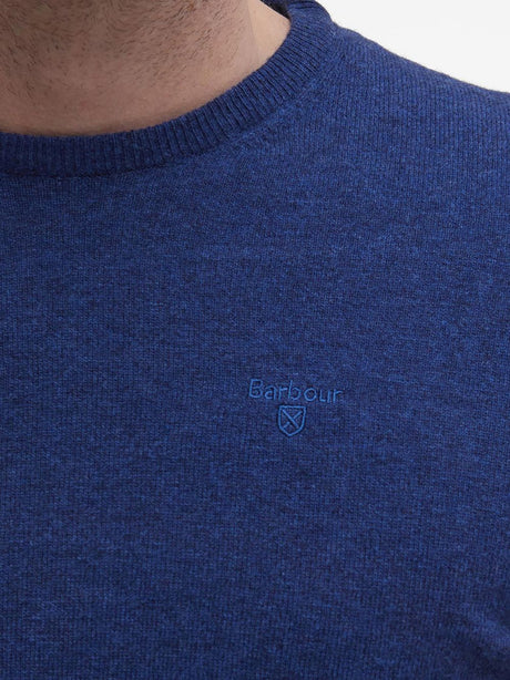 Pullover Barbour essential l/wool Uomo - Blu