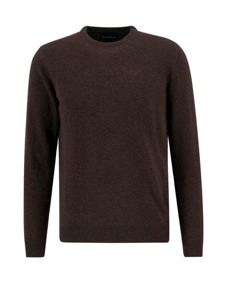 Pullover Barbour essential l/wool Uomo - Marrone