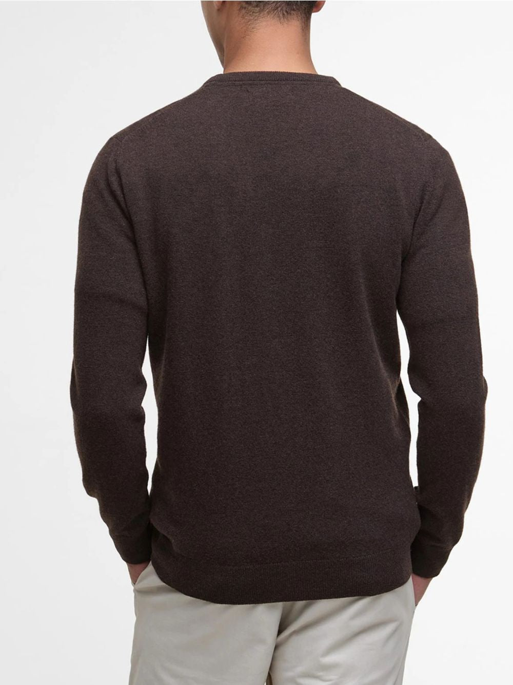 Pullover Barbour essential l/wool Uomo - Marrone