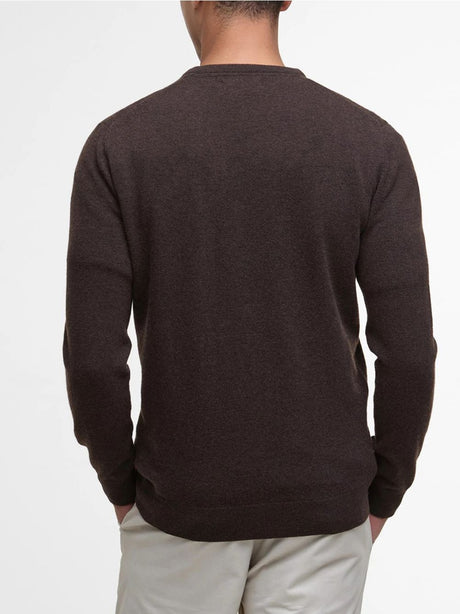 Pullover Barbour essential l/wool Uomo - Marrone