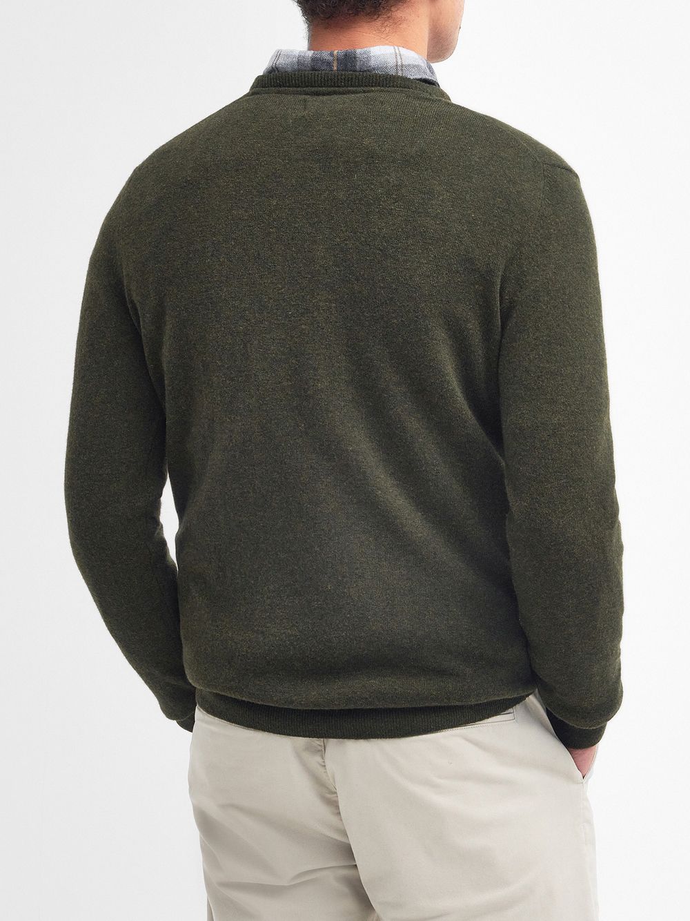 Pullover Barbour essential l/wool Uomo - Verde