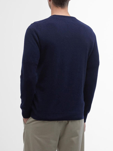 Pullover Barbour essential l/wool Uomo - Navy