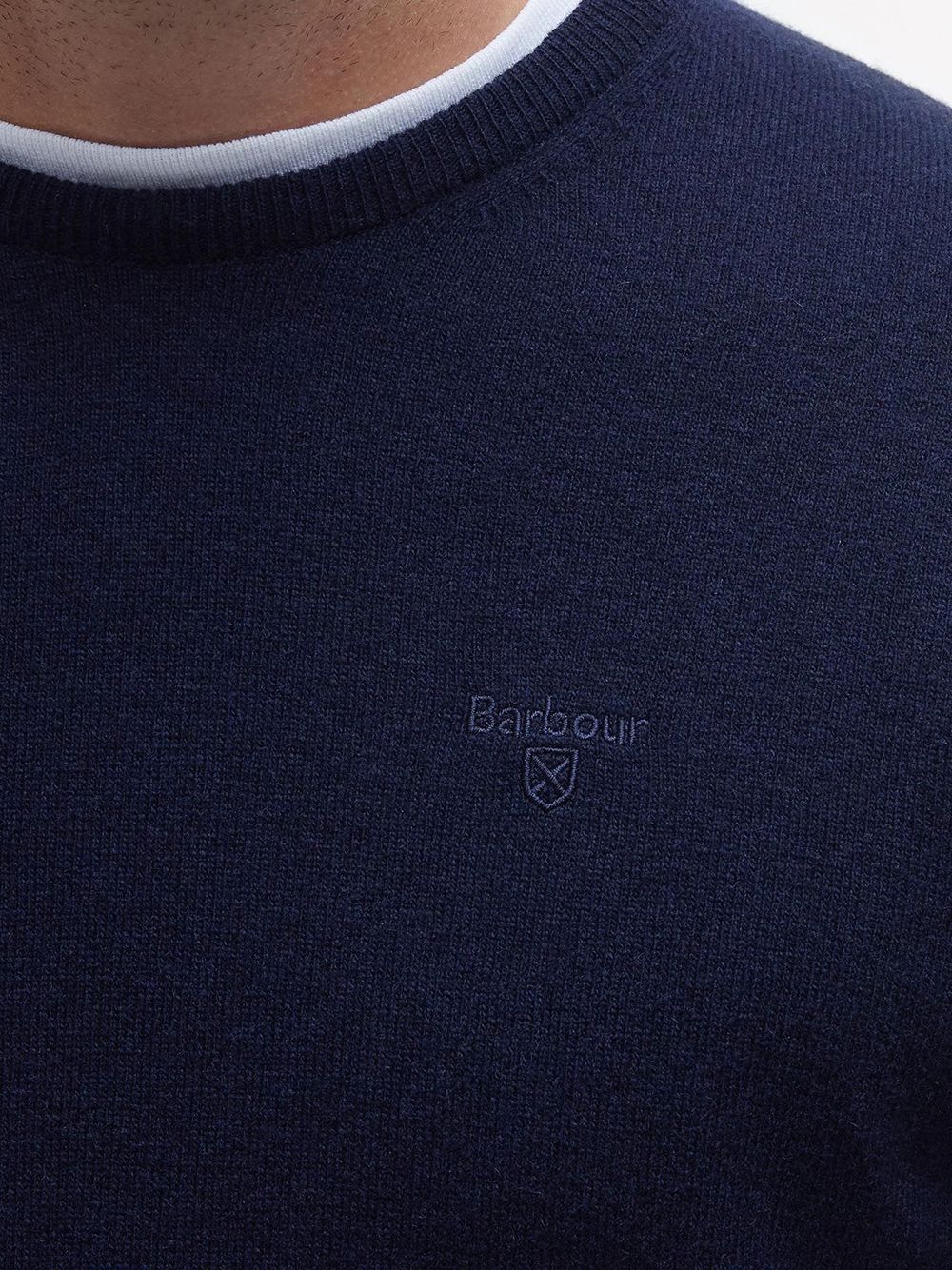 Pullover Barbour essential l/wool Uomo - Navy