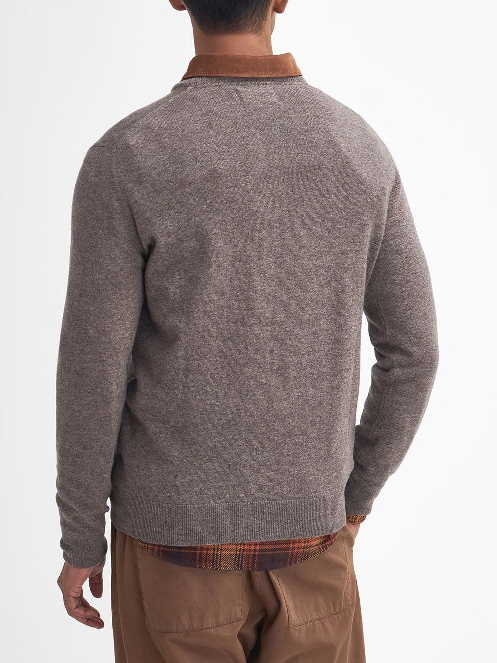 Pullover Barbour essential l/wool Uomo - Avorio
