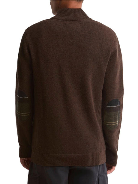 Pullover Barbour holden half zip Uomo - Marrone