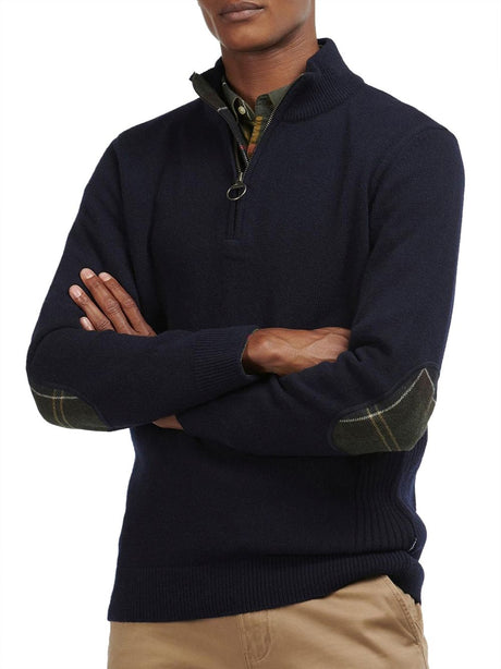 Pullover Barbour holden half zip Uomo - Blu