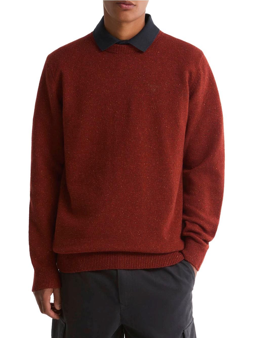Pullover Barbour essential tisbury Uomo - Rosso