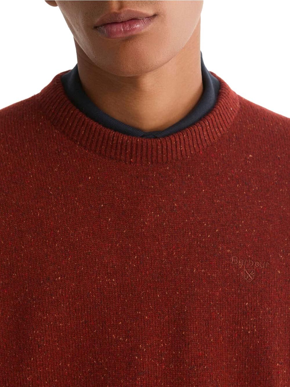 Pullover Barbour essential tisbury Uomo - Rosso