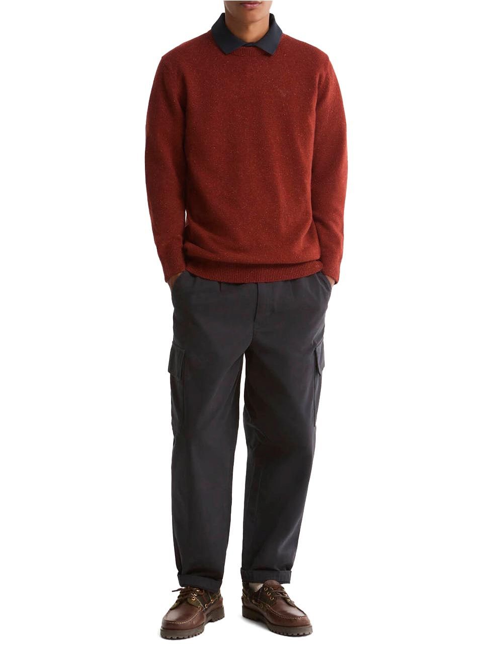 Pullover Barbour essential tisbury Uomo - Rosso