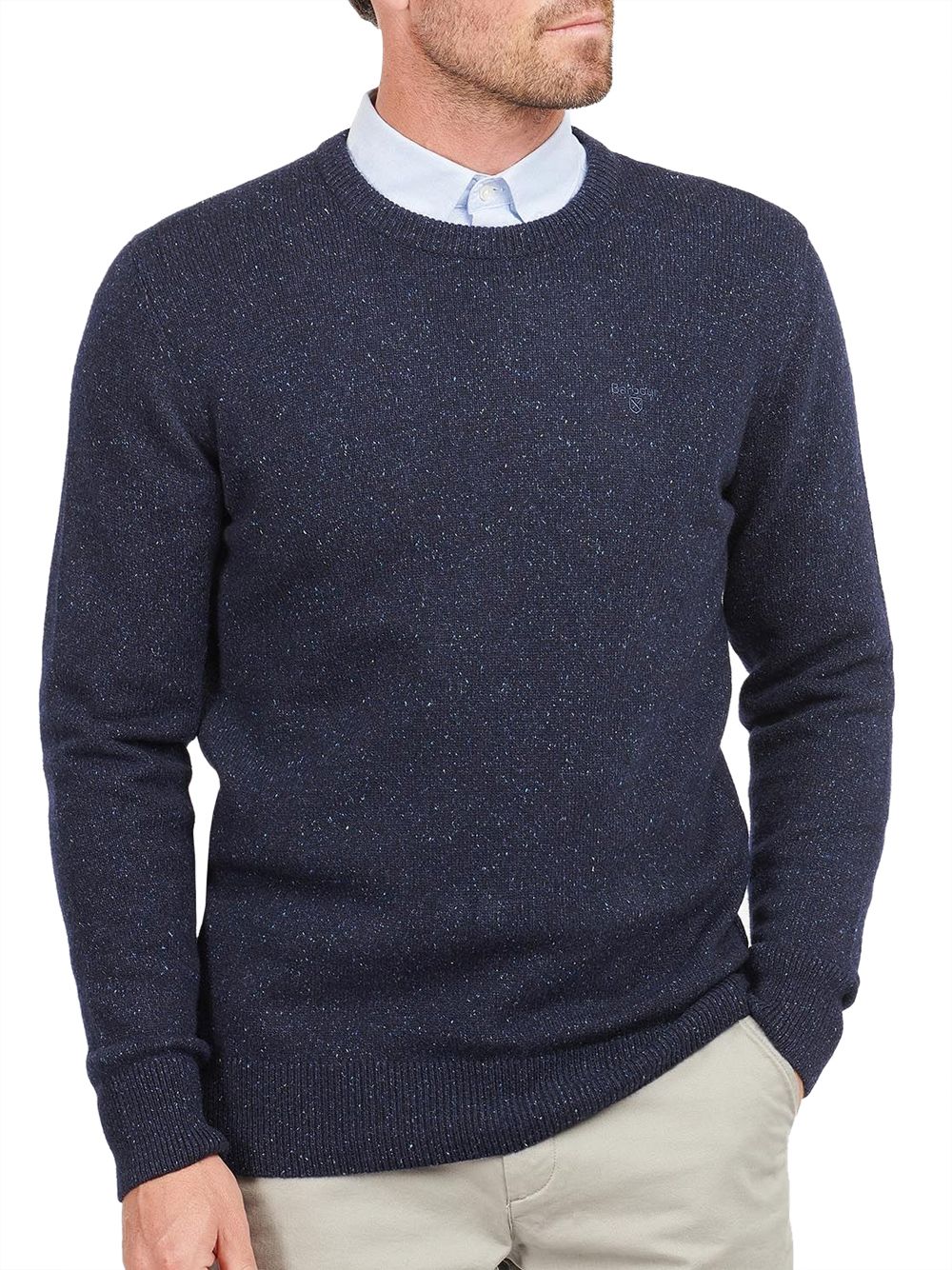 Pullover Barbour essential tisbury crew Uomo - Navy