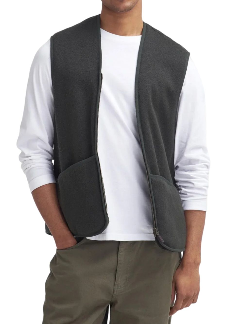 Gilet Barbour waistcoat zip Uomo - Verde