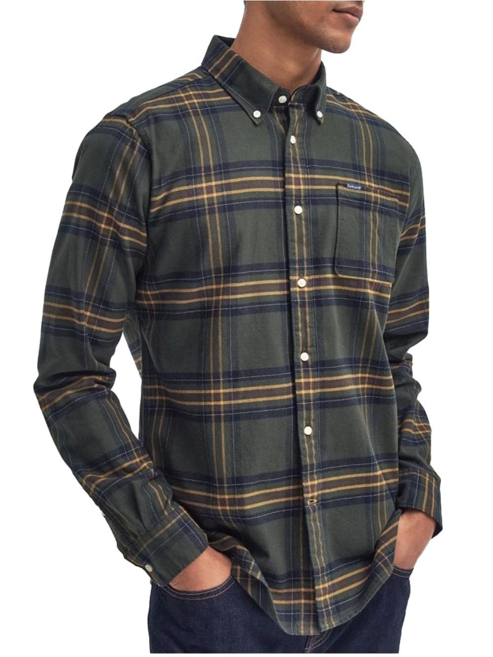 Camicia Barbour portdown tailored Uomo - Oliva