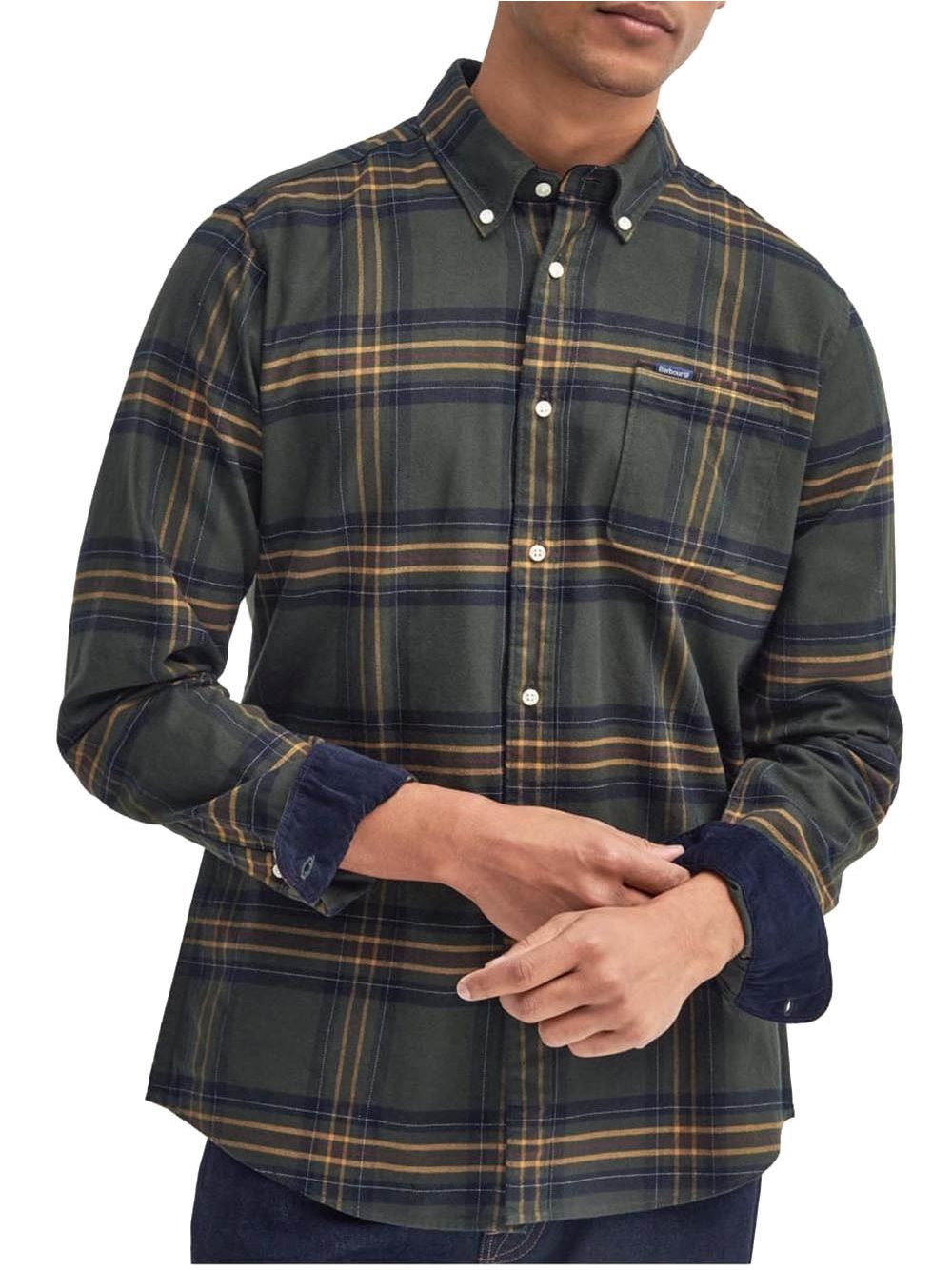 Camicia Barbour portdown tailored Uomo - Oliva