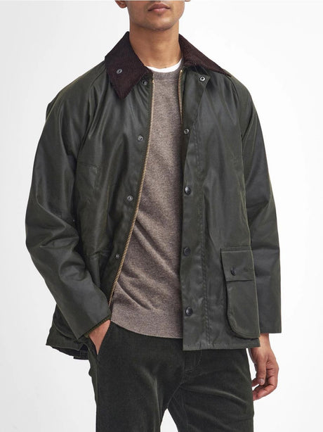 Giubbotto Barbour bedale wax Uomo - Oliva