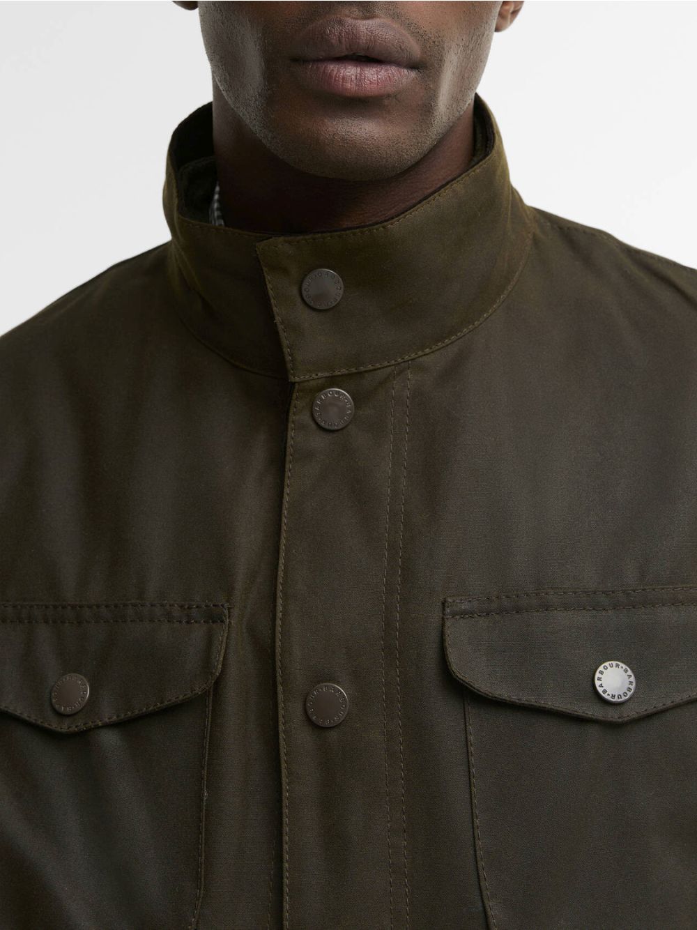 Giubbotto Barbour ogston wax Uomo - Oliva