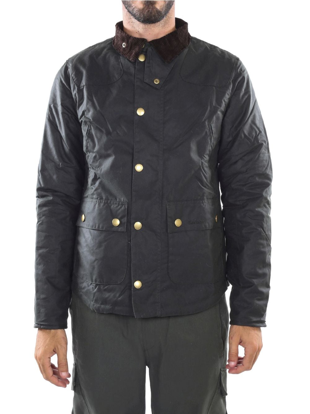 Giubbotto Barbour reelin wax Uomo - Verde