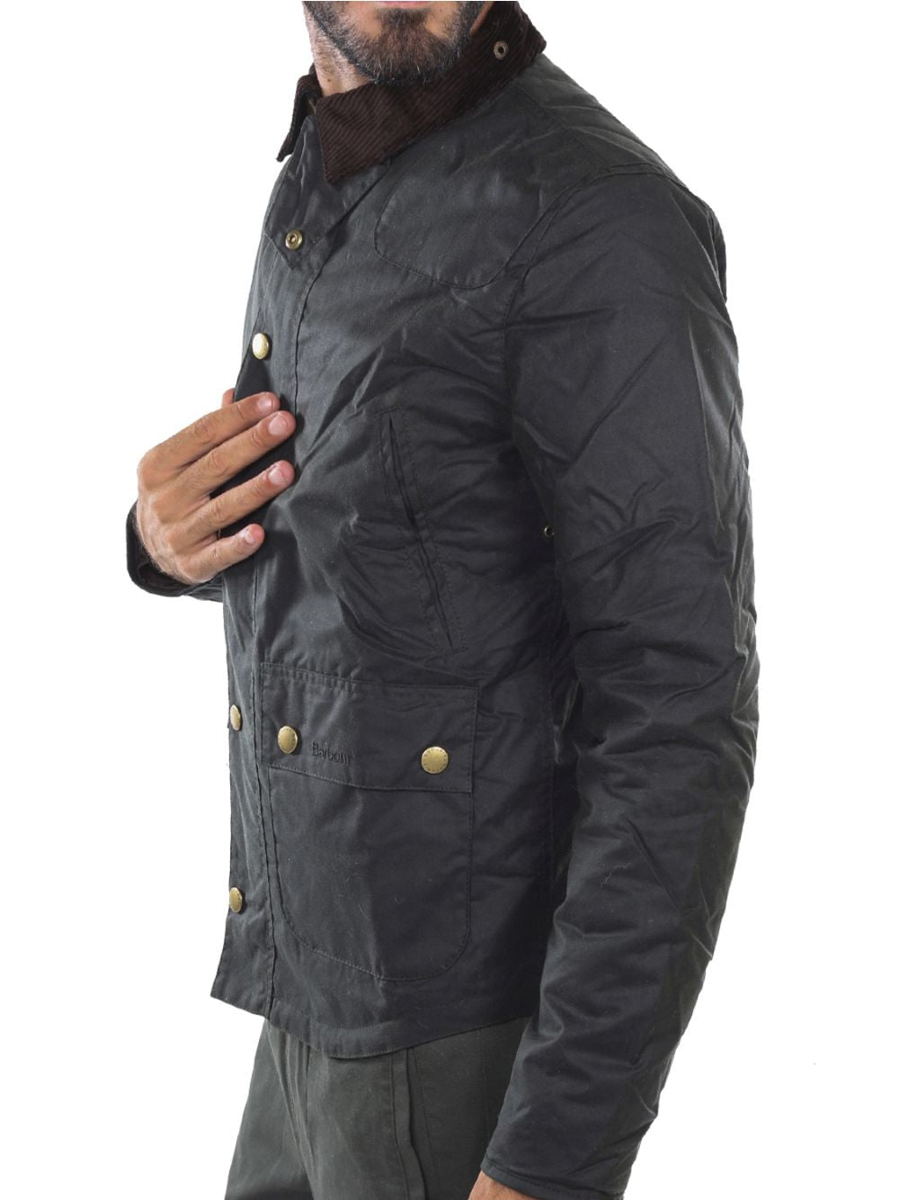 Giubbotto Barbour reelin wax Uomo - Verde