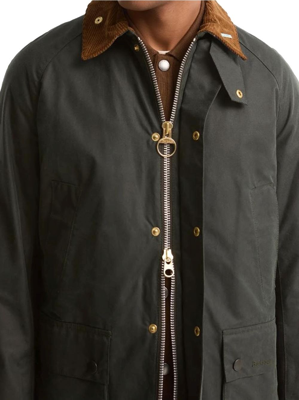 Giubbotto Barbour festive asby wax Uomo - Verde
