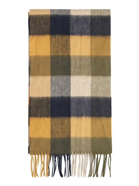 Sciarpa Barbour large tattersall Uomo - Verde