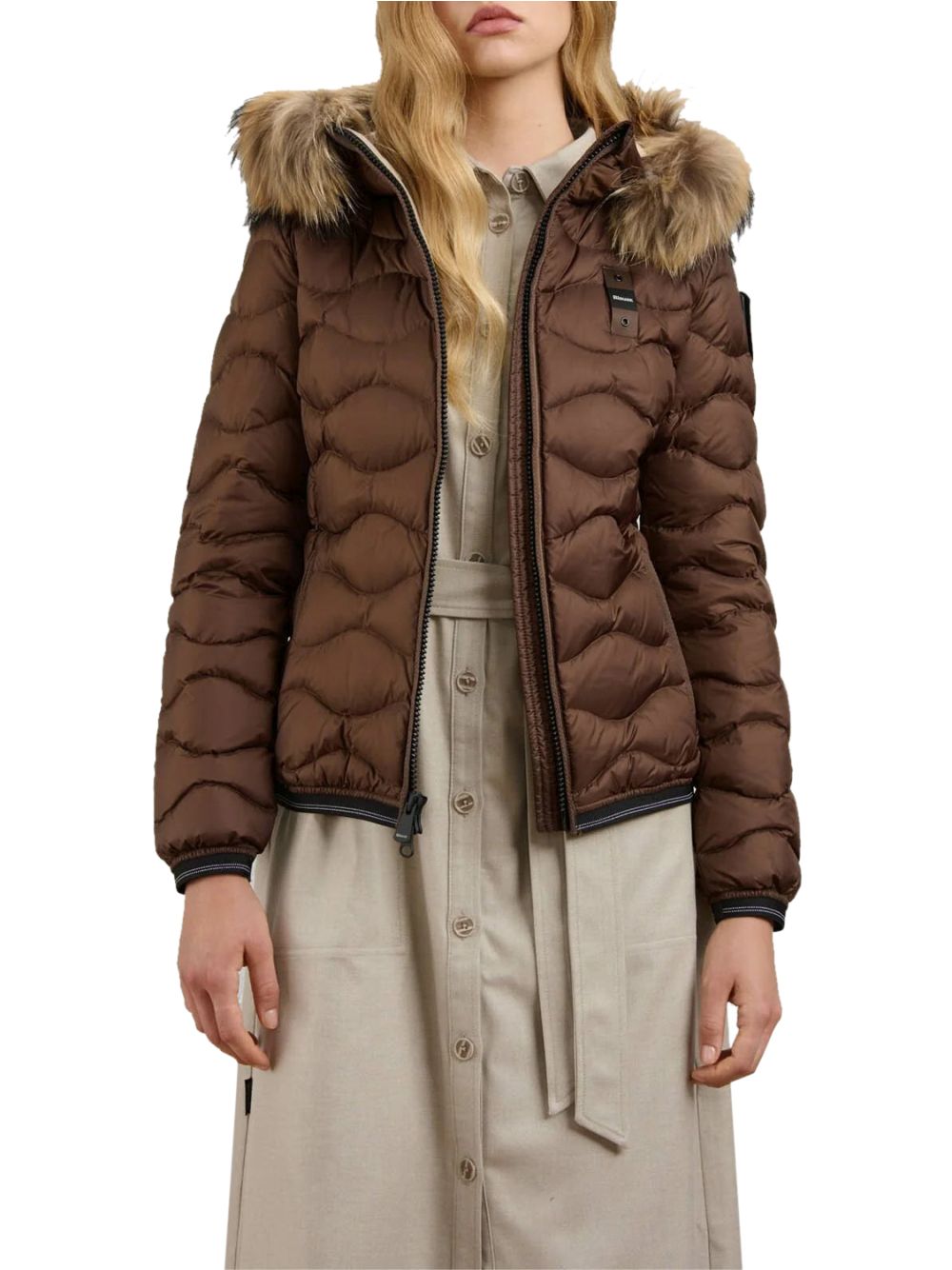 Piumino Blauer ALDIE Donna - Marrone
