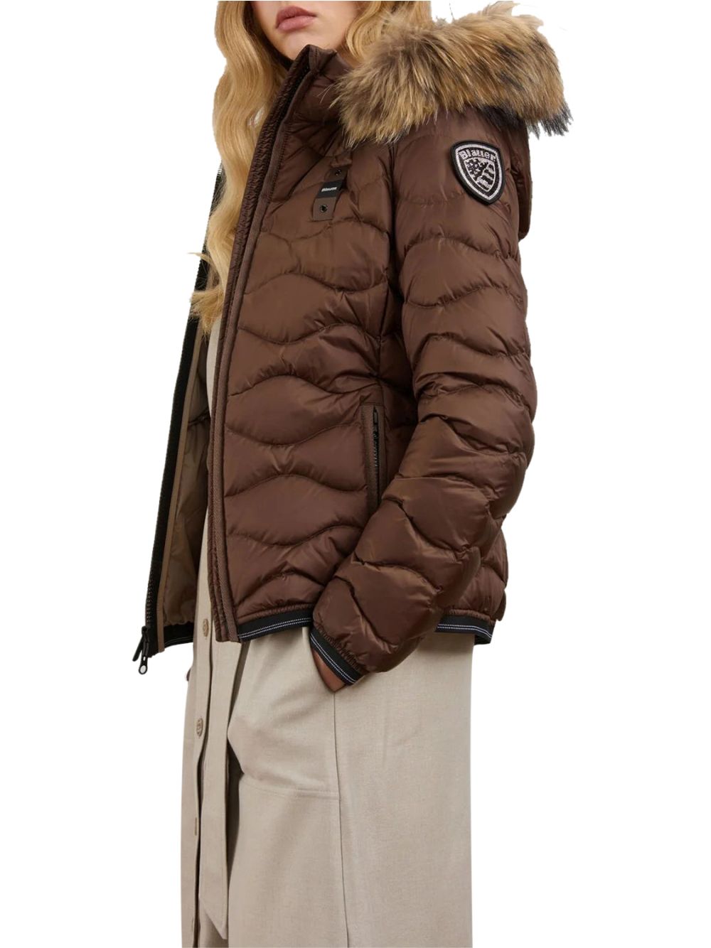Piumino Blauer ALDIE Donna - Marrone