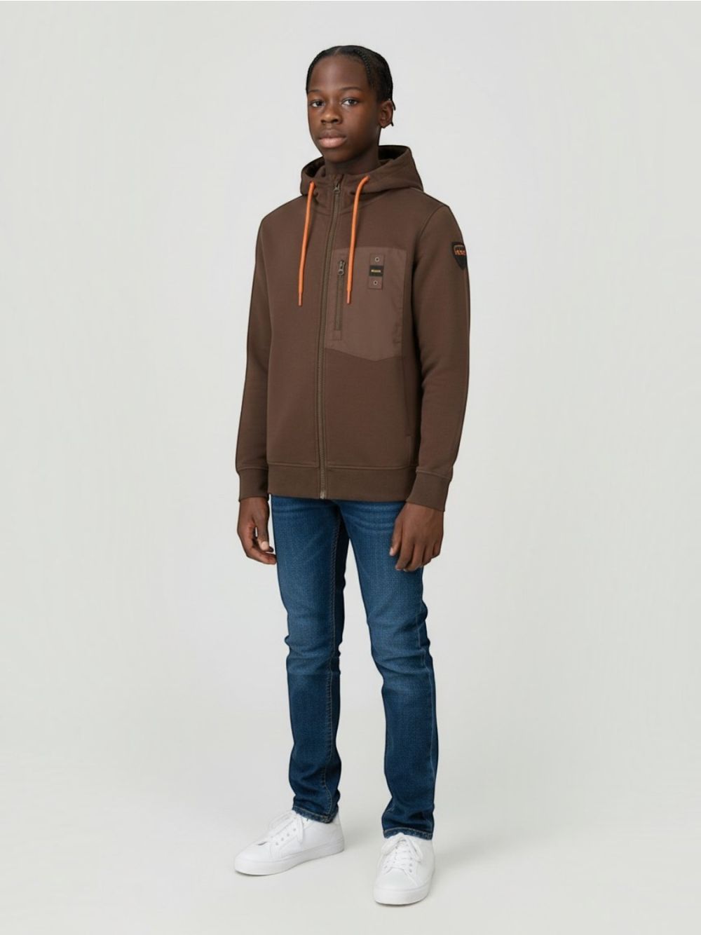 Felpa Blauer NEPTUNE Uomo - Marrone