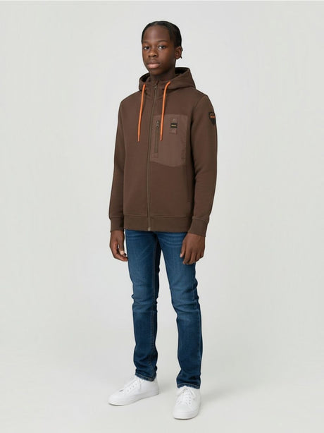 Felpa Blauer NEPTUNE Uomo - Marrone