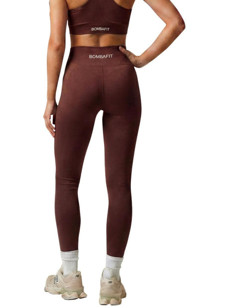 Leggings Bombafit Donna - Marrone