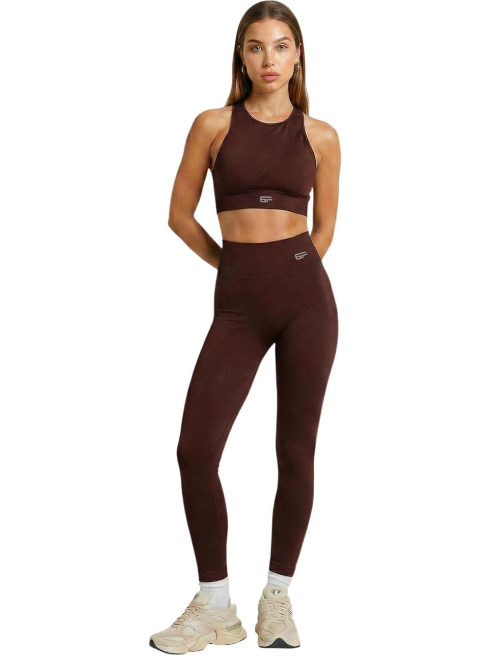 Leggings Bombafit Donna - Marrone