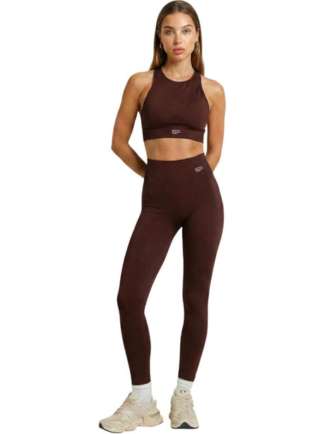 Leggings Bombafit Donna - Marrone