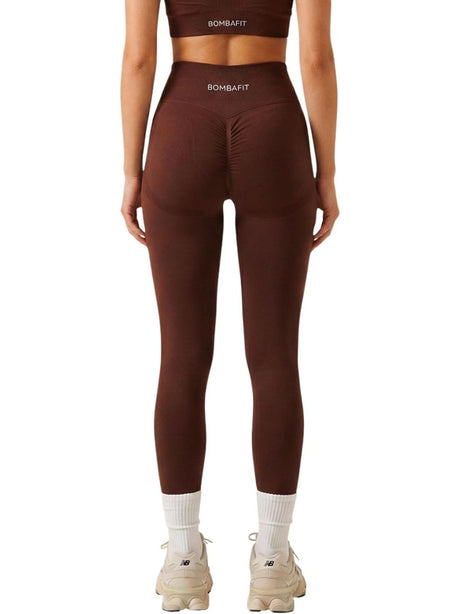 Leggings Bombafit Donna - Marrone