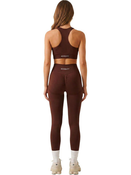 Top Bombafit Donna - Marrone