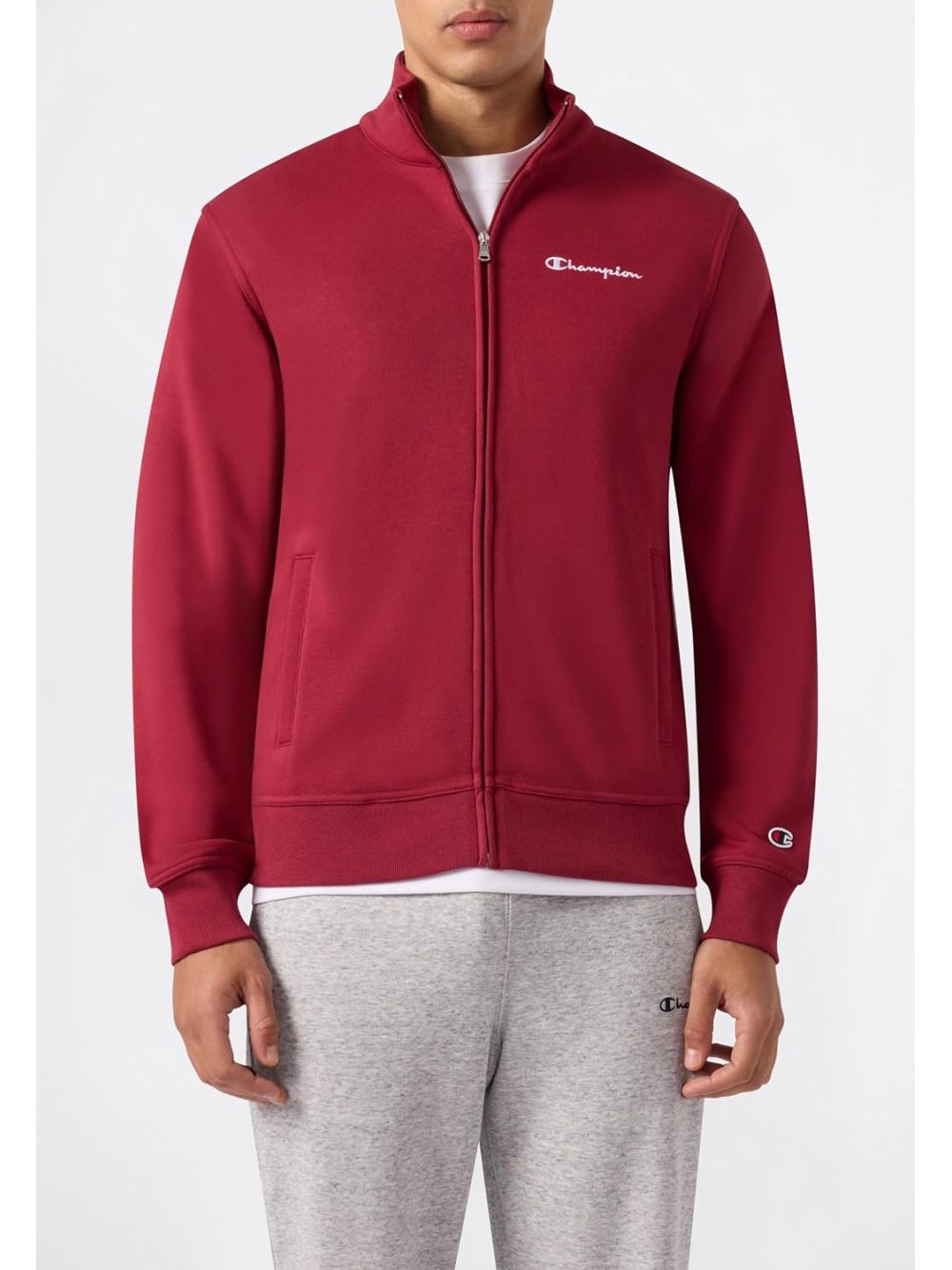 Felpa Champion FULL ZIP SWEATSHIRT Uomo - Bordeaux