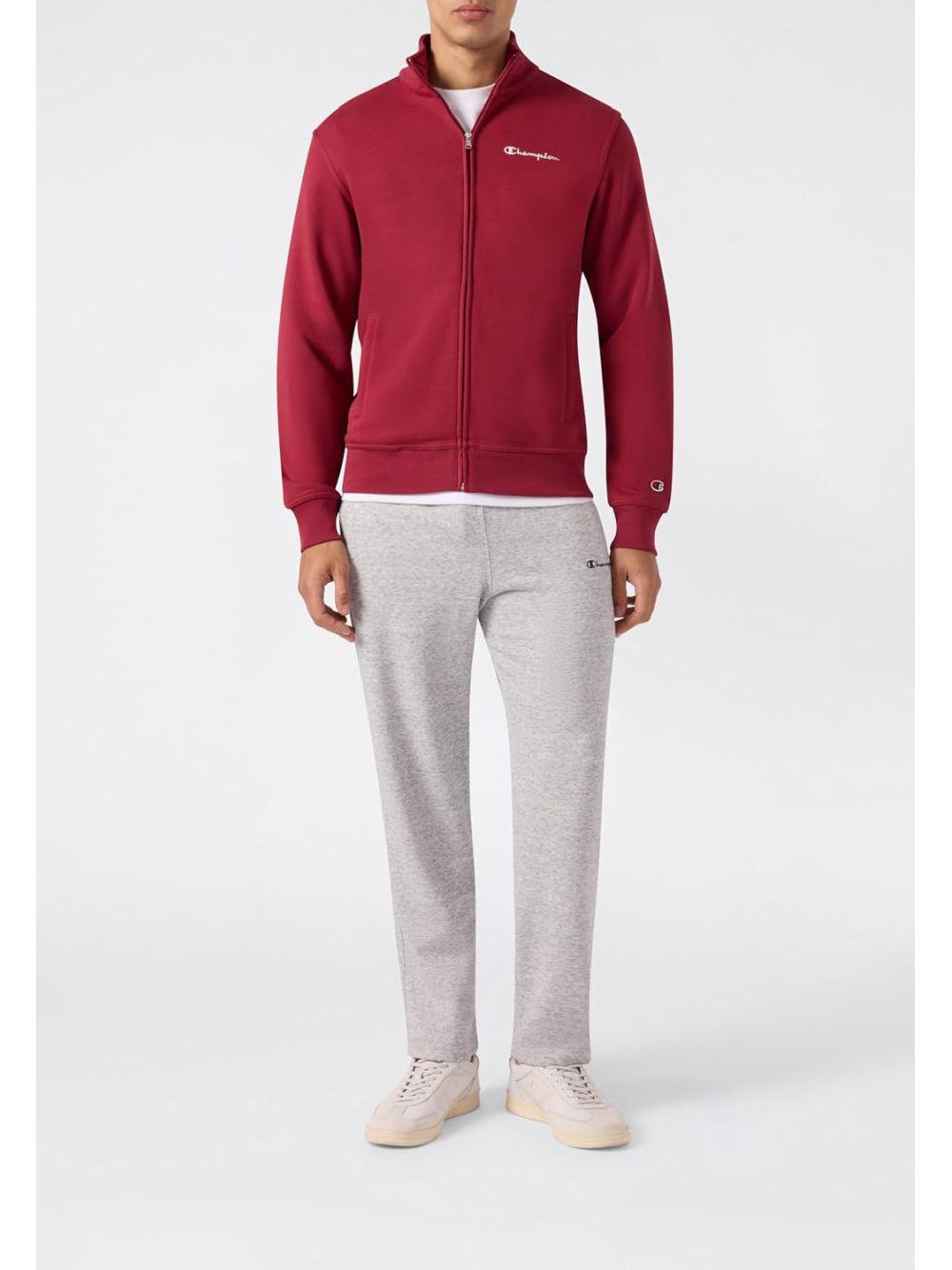 Felpa Champion FULL ZIP SWEATSHIRT Uomo - Bordeaux