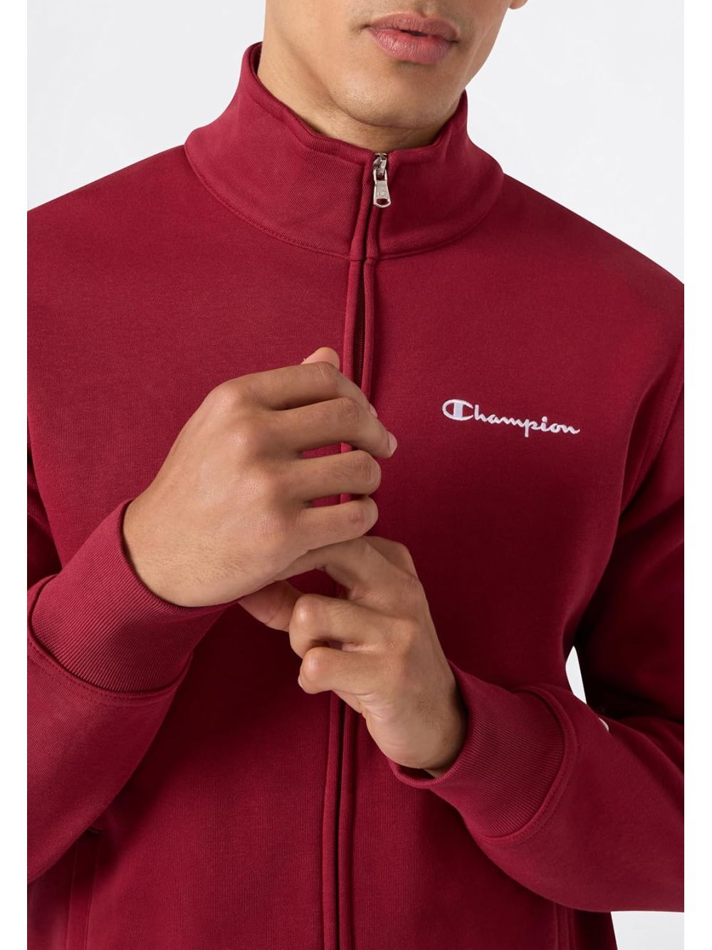 Felpa Champion FULL ZIP SWEATSHIRT Uomo - Bordeaux