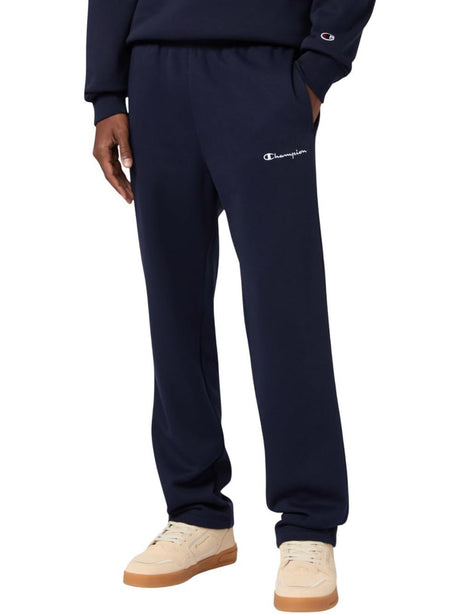 Pantalone Felpa Champion STRAIGHT HEM PANTS Uomo - Blu