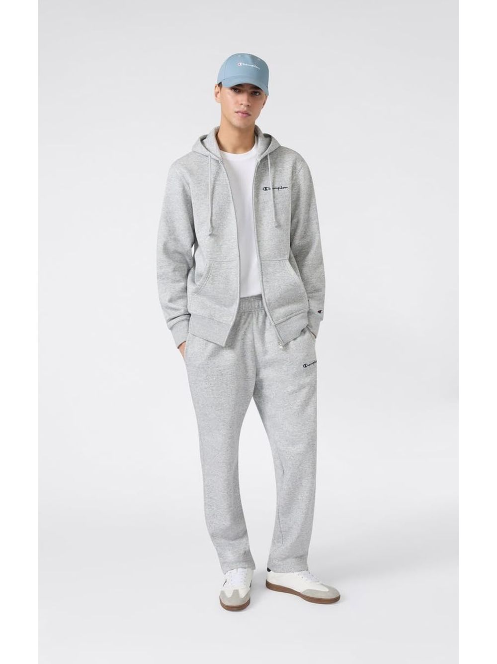 Pantalone Felpa Champion STRAIGHT HEM PANTS Uomo - Grigio